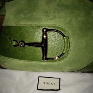 Gucci Vintage Sued Purse NWOT